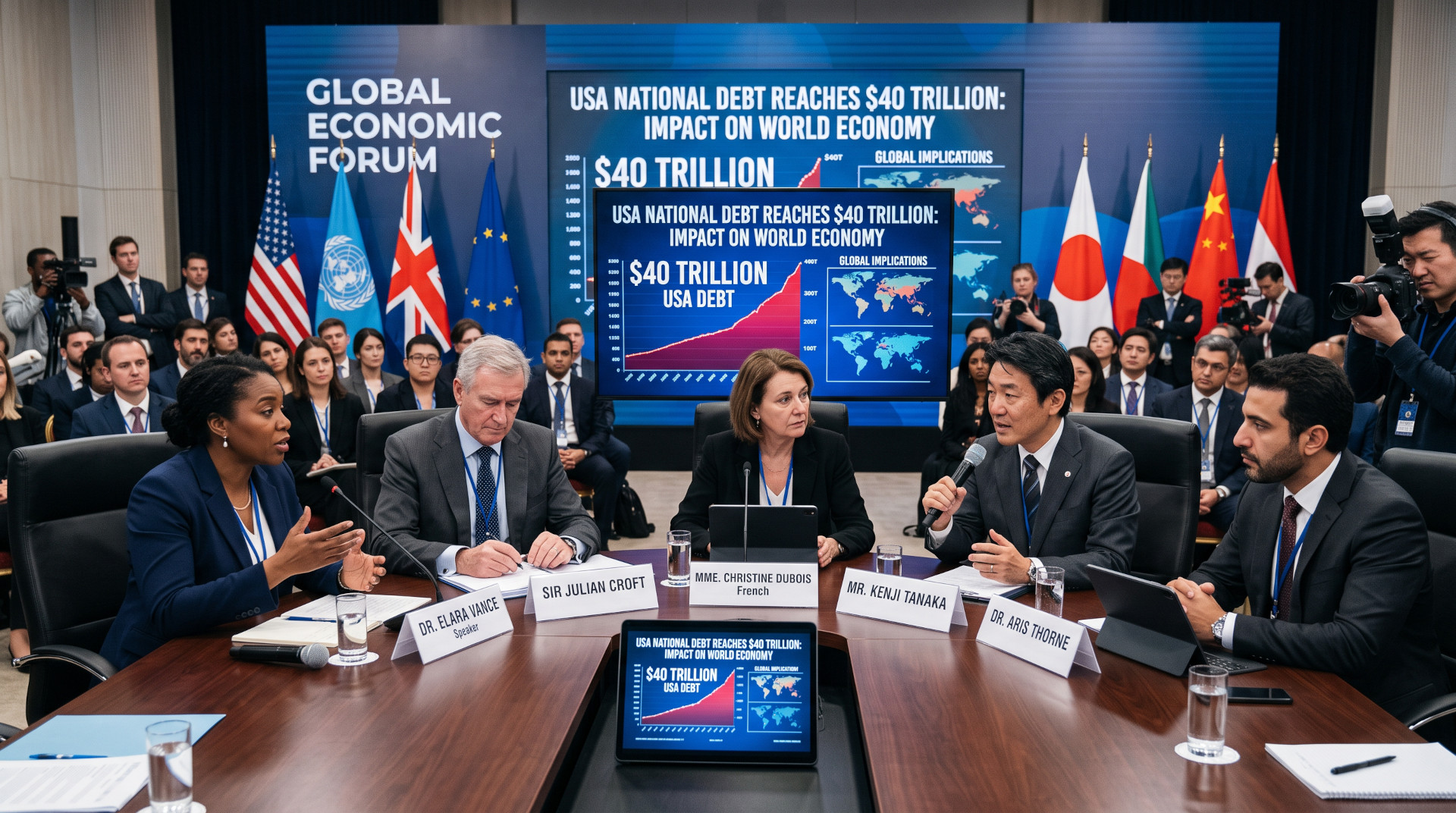 bankers at a discussion about us national debt