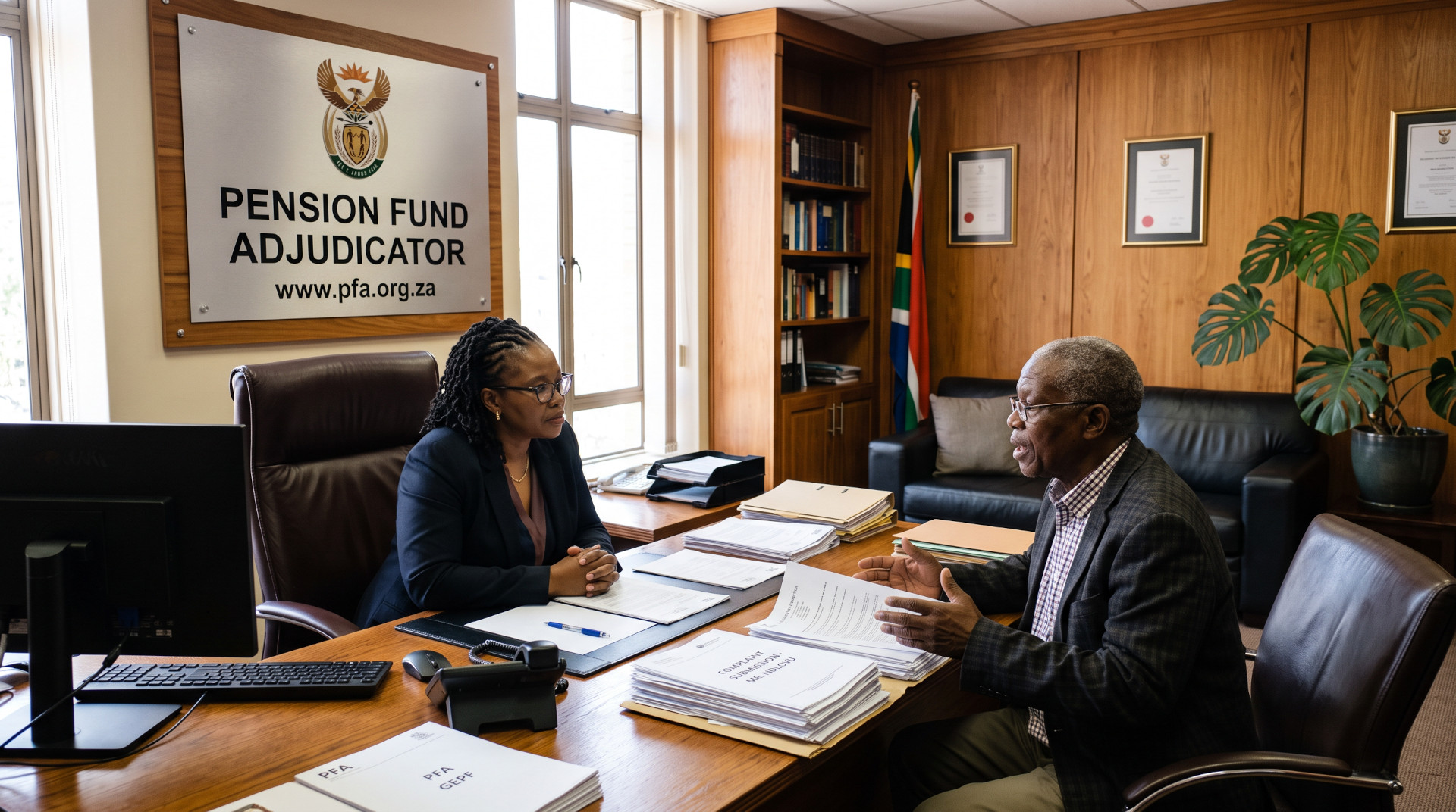 pension fund adjudicator receiving a complaint from a member